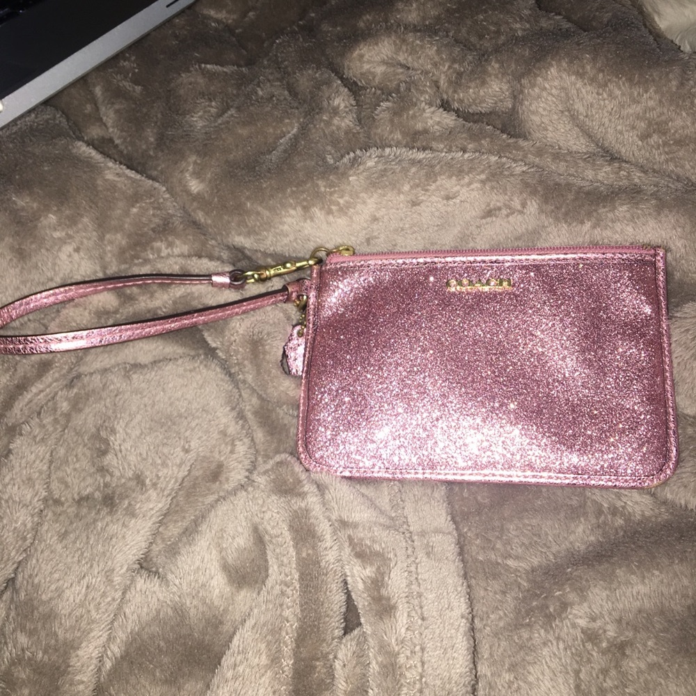 Sparkly Coach wristlet